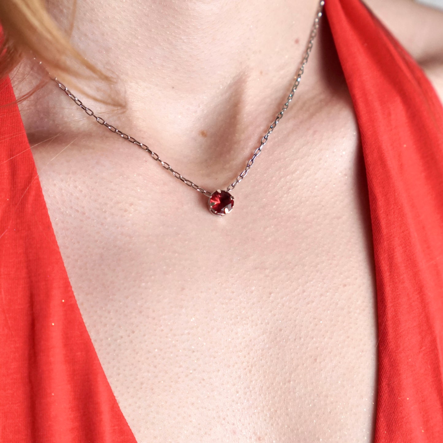 Colar Stones Vermelho