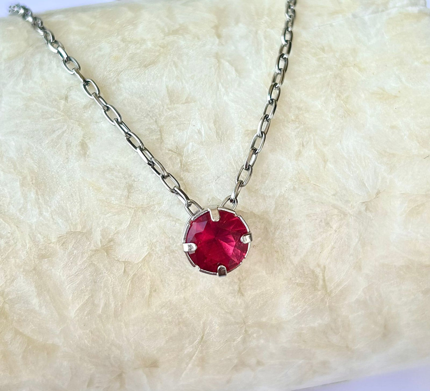 Colar Stones Vermelho