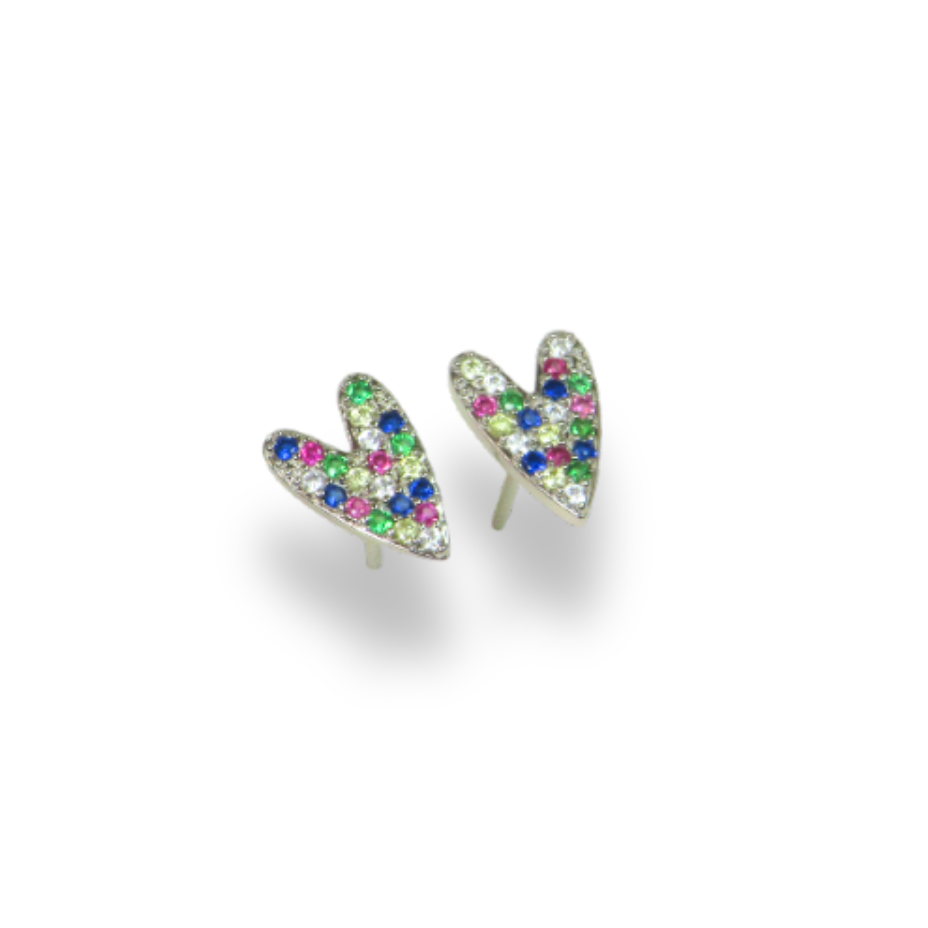 Brinco Heart Stones