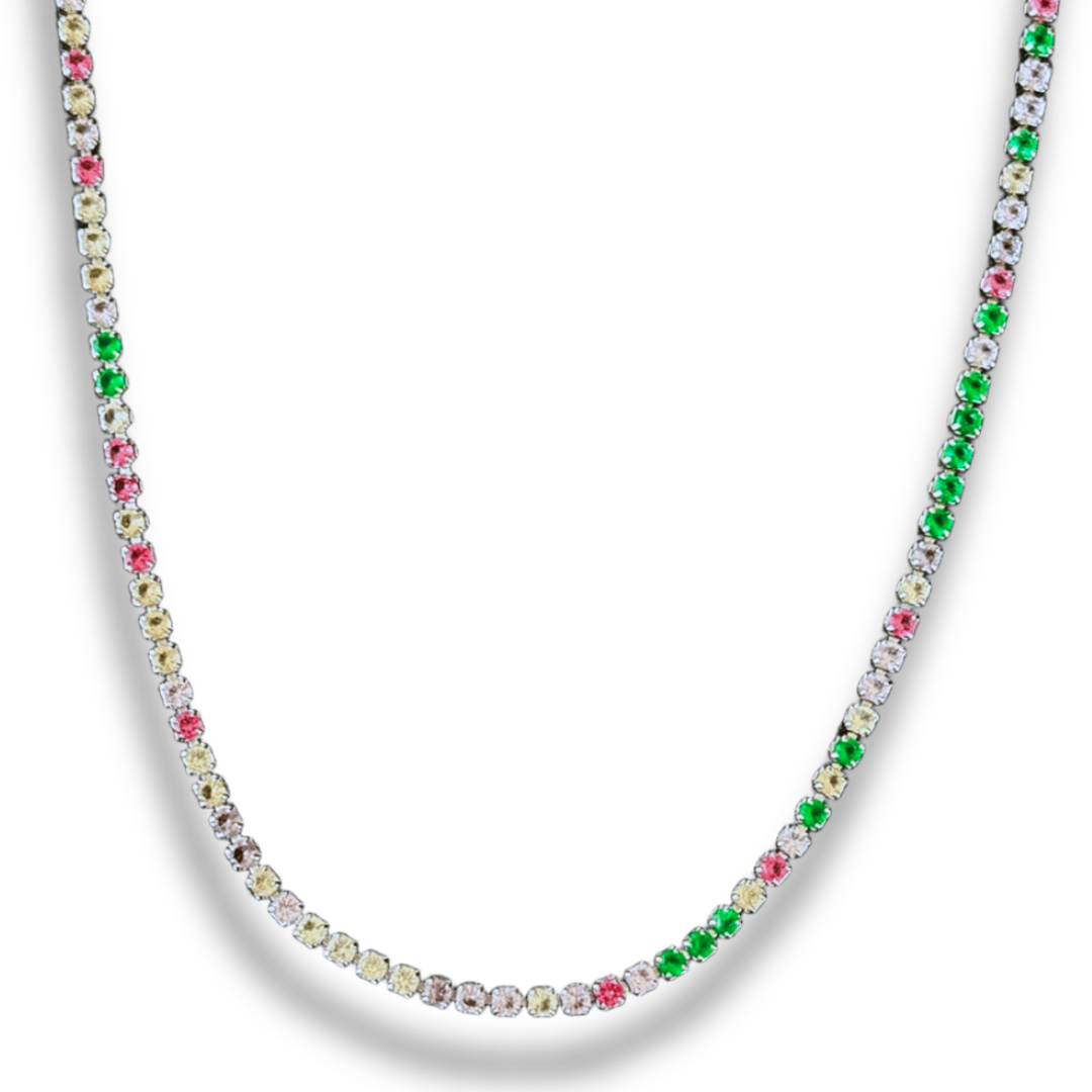 Colar Choker Riviera Colorido
