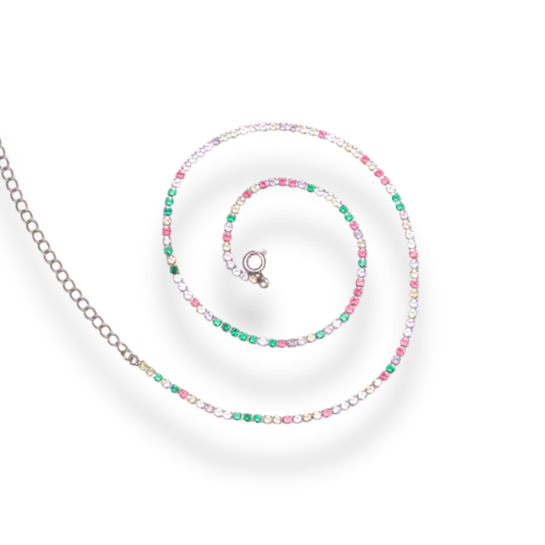 Colar Choker Riviera Colorido