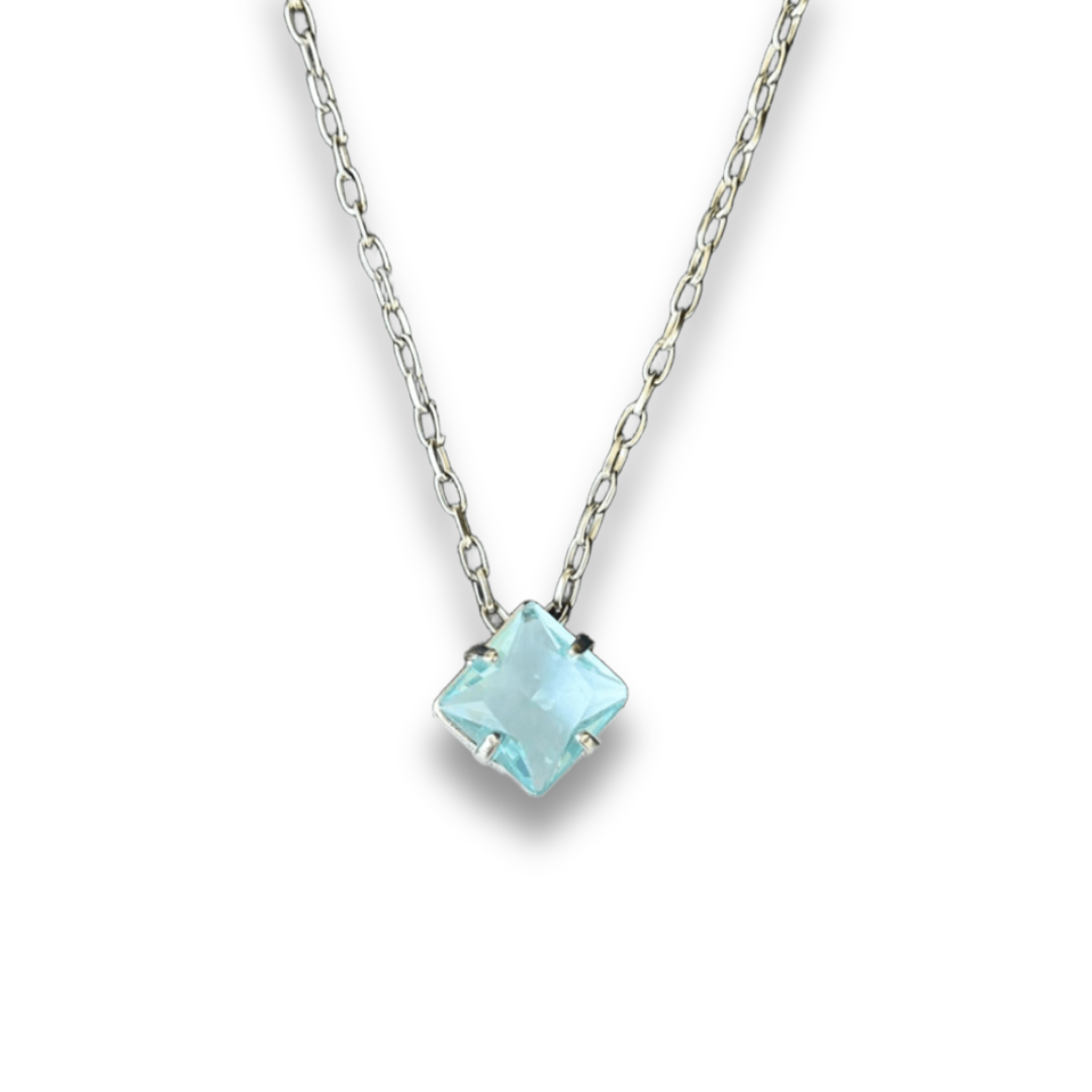 Colar Stones Azul Aqua